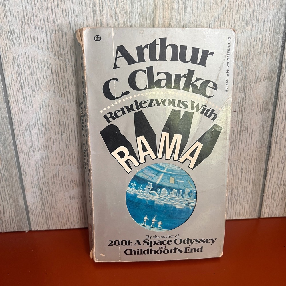 Rendezvous with Rama Arthur C Clarke 1st Printing 1974 Ballantine Sci-Fi Book